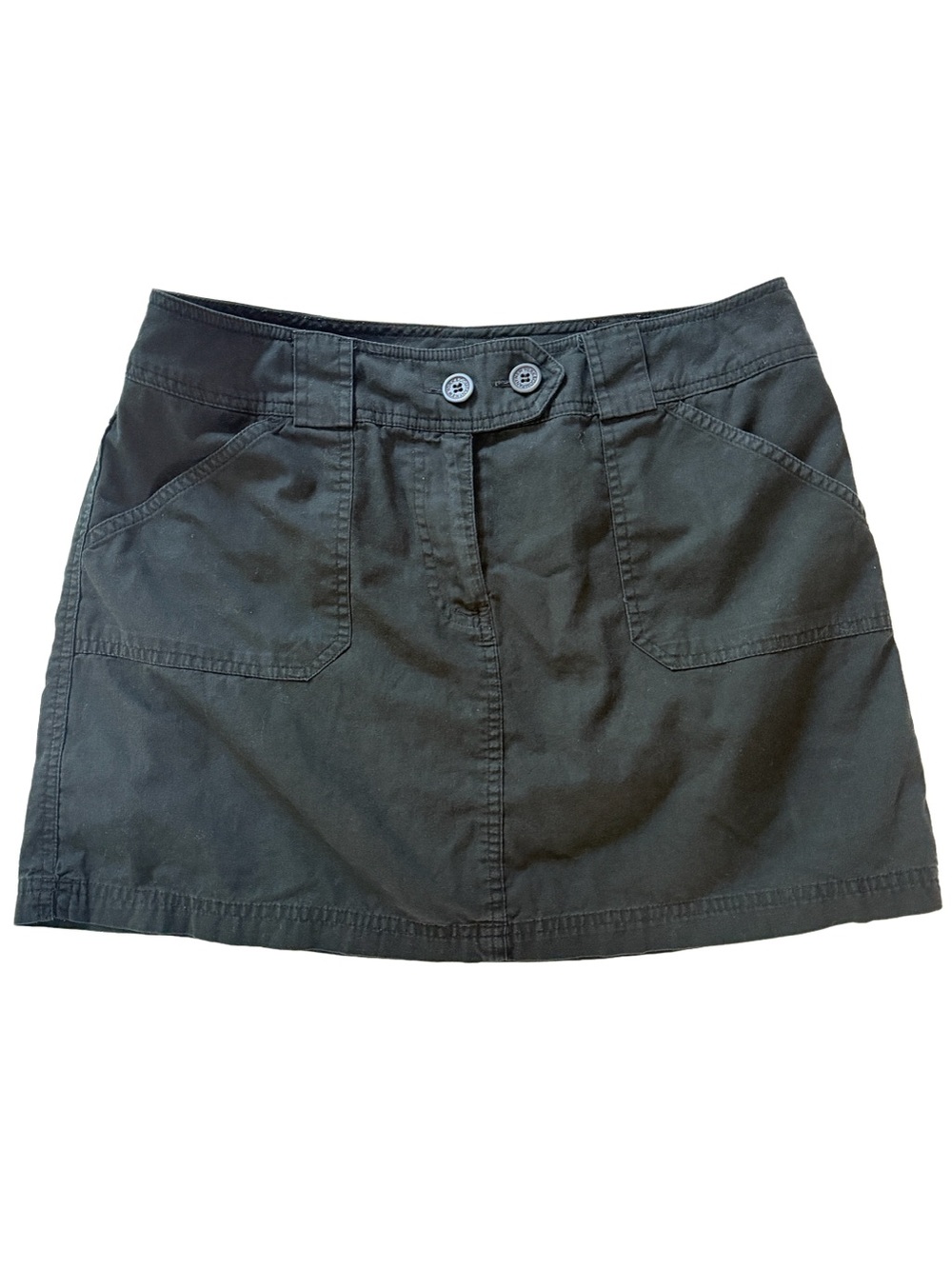 NY&Co Classic Black Utility Skort 100% cotton women medium streetwear casual